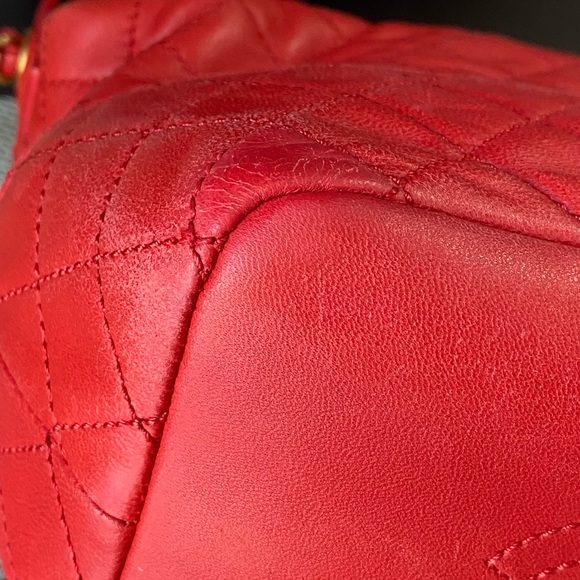 ❤️CHANEL❤️RED TOP HANDLE CROSSBODY FULL SET - Picture 8 of 13